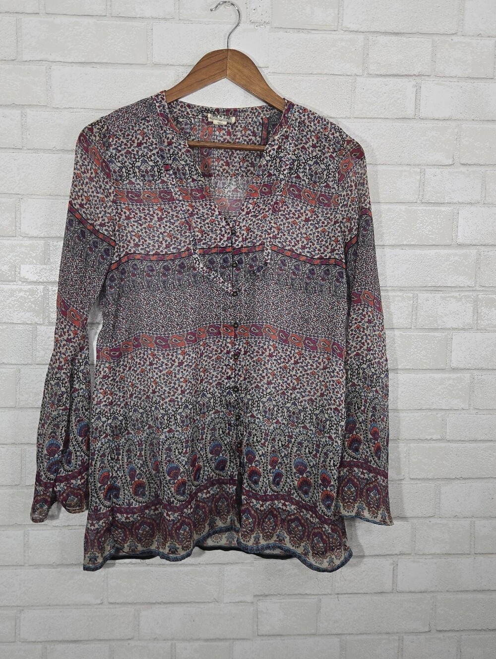 Converse full button down blouse - Picture 4 of 14